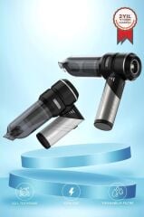 Araç İçi Süpürge Katlanabilir Çok Fonksiyonlu Şarjlı Mini Ev Kullanımı İçin El Süpürgesi LT101 Gri