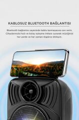 Bluetooth Hoparlör Telefon Tutacaklı Taşınabilir Şarjlı USB TF Kablosuz Speaker D32 Siyah