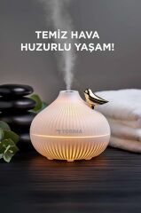 Hava Nemlendiricisi Buhar Makinesi Gece Lambalı Ultrasonik H12 Beyaz