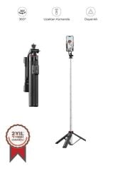 Torima C13 Siyah Çok Amaçlı Taşınabilir Tripod Kumandalı Selfie Çubuğu