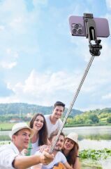 Torima Tripod Çok Amaçlı Kumandalı Selfie Çubuğu C13 Siyah