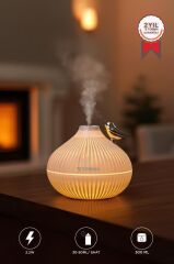 Hava Nemlendiricisi Buhar Makinesi Gece Lambalı Ultrasonik H12 Beyaz