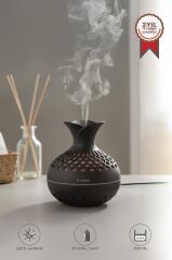 Hava Nemlendiricisi Led Işıklı Flower Ultrasonik 300 ML H15 Koyu Kahverengi