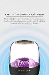 Bluetooth Hoparlör Rgb Işıklı Speaker D33 Siyah