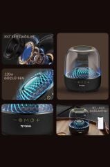 Bluetooth Hoparlör Rgb Işıklı Speaker D33 Siyah
