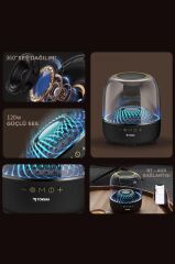 Bluetooth Hoparlör Rgb Işıklı Speaker D33 Siyah