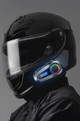 Motosiklet Bluetooth Kask Kulaklığı Lcd Ekranlı İnterkom Q10 Siyah
