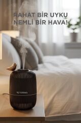 Hava Nemlendiricisi Buhar Makinesi Kuş Detaylı Ahşap Görünümlü 280 ML H17 Koyu Kahverengi