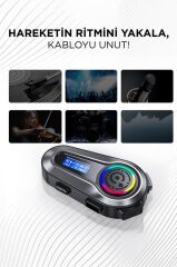 Torima Q10 Helmet Siyah LCD Ekranlı Bluetooth Motosiklet Kulaklığı Intercom