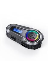 Motosiklet Bluetooth Kask Kulaklığı Lcd Ekranlı İnterkom Q10 Siyah