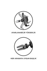 Torima Siyah JX-046 Car Holder Araç İçi Havalandırma Telefon Tutucu