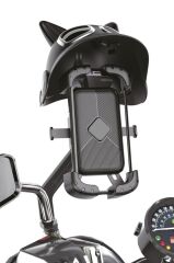 Telefon Tutucu Kedili Motorsiklet Bisiklet Oto Aksesuarları JX047 Siyah