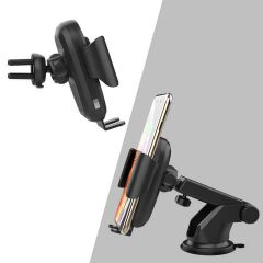 Kablosuz Hızlı Şarj Araç Şarj Cihazı D3-15W Siyah