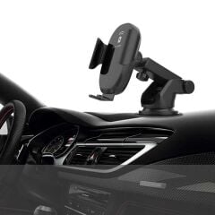 Kablosuz Hızlı Şarj Araç Şarj Cihazı D3-15W Siyah