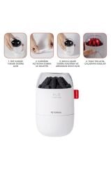 Hava Nemlendiricisi Buhar Makinesi Led Işıklı Odun Ateşi Efektli 280 ML H16 Beyaz