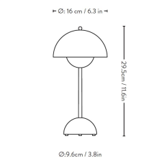 LW-12 Şarjlı 3 Modlu Yuvarlak Masa Lambası Led Gece Lambası Mavi