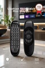 Torima Android Akıllı Tv İçin 2.4g Uzaktan Kumandalı Mini Klavye K02 Siyah