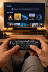 Torima Android Akıllı Tv İçin 2.4g Uzaktan Kumandalı Mini Klavye K02 Siyah