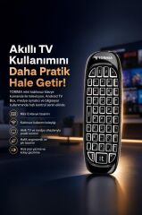 Torima Android Akıllı Tv İçin 2.4g Uzaktan Kumandalı Mini Klavye K02 Siyah
