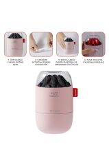 Hava Nemlendiricisi Buhar Makinesi Led Işıklı Odun Ateşi Efektli 280 ML H16 Pembe
