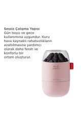 Hava Nemlendiricisi Buhar Makinesi Led Işıklı Odun Ateşi Efektli 280 ML H16 Pembe