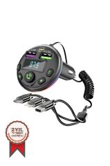 Transmitter Şarj Özellikli Dijital Göstergeli Bluetooth Fm 36W G14 PD Siyah