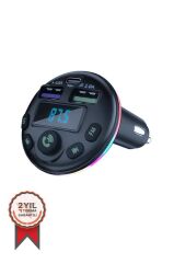 Transmitter Şarj Özellikli Dijital Göstergeli Bluetooth Fm 36W G14 PD Siyah