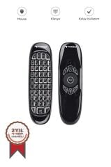 Android Akıllı Tv İçin 2.4g Uzaktan Kumandalı Mini Klavye K02 Siyah