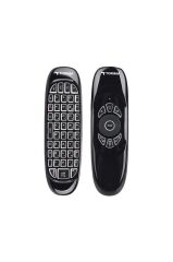 Android Akıllı Tv İçin 2.4g Uzaktan Kumandalı Mini Klavye K02 Siyah