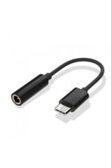 Kulaklık Dönüştürücü Usb-C 3.5MM TR10 Siyah