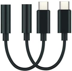 Kulaklık Dönüştürücü Usb-C 3.5MM TR10 Siyah