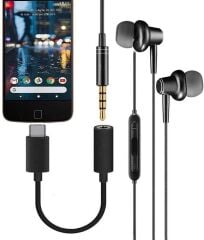 Kulaklık Dönüştürücü Usb-C 3.5MM TR10 Siyah