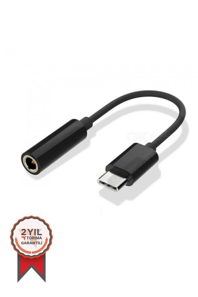 Kulaklık Dönüştürücü Usb-C 3.5MM TR10 Siyah