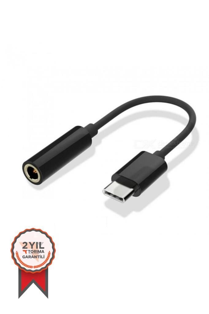 Kulaklık Dönüştürücü Usb-C 3.5MM TR10 Siyah