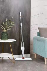 Profesyonel Paspas 360 Derece Dönen Su Hazneli Püskürtmeli Sprey Extra 3 Mop Paspas TMP01 Beyaz