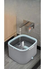 Torima TMP-02 Temiz Kirli Suyu Ayıran Otomatik Temizlik Seti 3 Mop Bezli Paspas