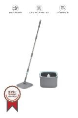 Torima TMP-02 Temiz Kirli Suyu Ayıran Otomatik Temizlik Seti 3 Mop Bezli Paspas