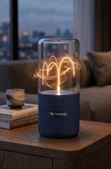 Bluetooth Hoparlör Manyetik Işıklı TWS 5.3 Speaker D40 Lacivert