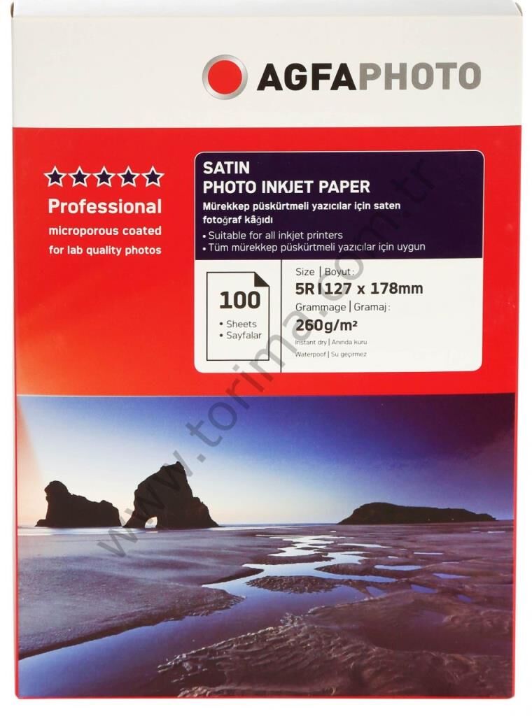 Agfa Photo İnkjet Kağıt 13x18Cm Satin(Mat)
