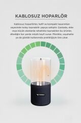 Bluetooth Hoparlör Manyetik Işıklı TWS 5.3 Speaker D40 Siyah
