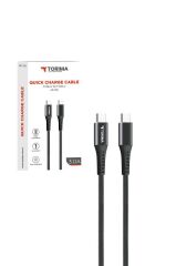 Şarj Kablosu Type-C to Type-C 3.0A Data Kablo AP210 Siyah