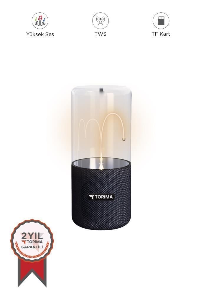 Bluetooth Hoparlör Manyetik Işıklı TWS 5.3 Speaker D40 Siyah