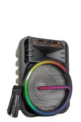 Bluetooth Hoparlör Rgb Işıklı Çift Mikrofonlu 19W Kablosuz Speaker KTS-2170 Siyah