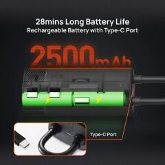 70Mai TP05 Taşınabilir Akıllı Dijital Ekranlı Araç Hava Kompresörü Siyah