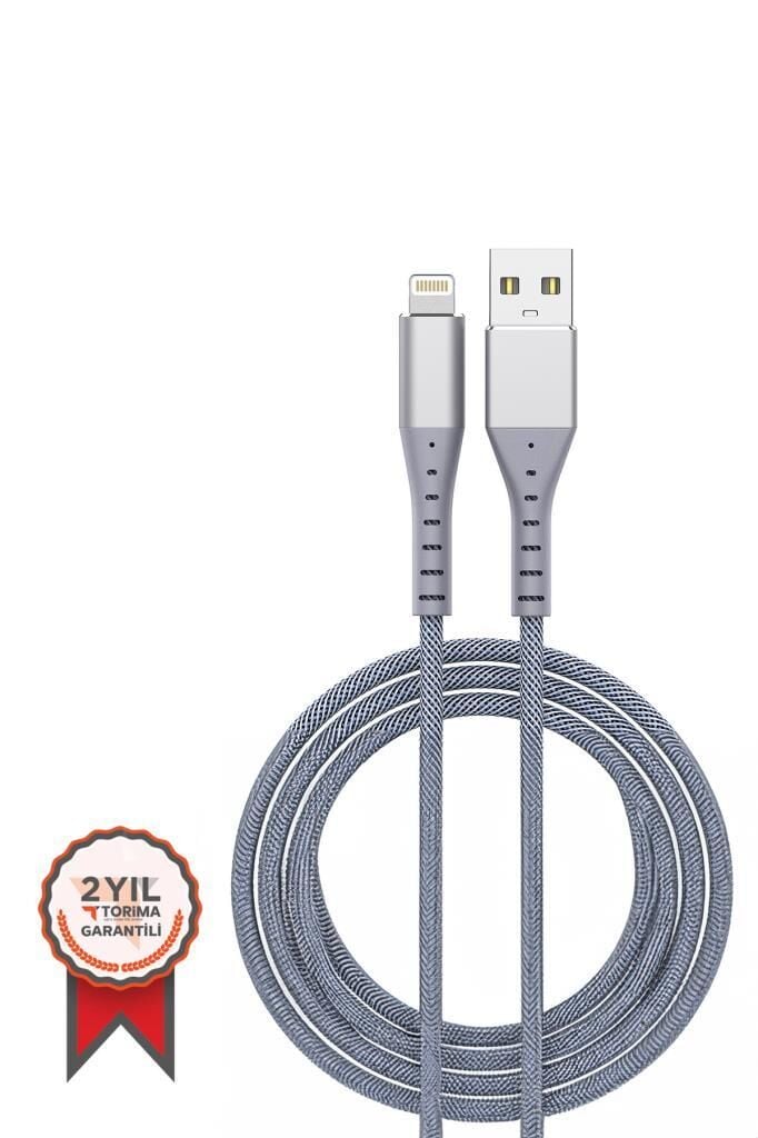 Charging Cable Lightning USB 3.0A Fast Rope Data Cable AP210 Gray
