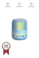 Bluetooth Hoparlör Kablosuz Rgb Işıklı Speaker GTS-2150 Mavi