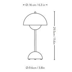 LW-12 Şarjlı 3 Modlu Yuvarlak Masa Lambası Led Gece Lambası Pembe