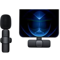 K8 Kablosuz Taşınabilir Yaka Mikrofonu Lightning Iphone