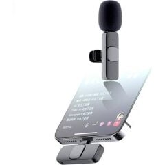 K9 Kablosuz Yaka Mikrofonu Mini Taşınabilir Mikrofon Typ-c