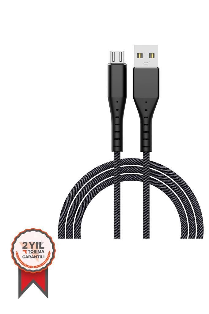 Charging Cable Micro 2.4A Rope Data Cable AP210 Black